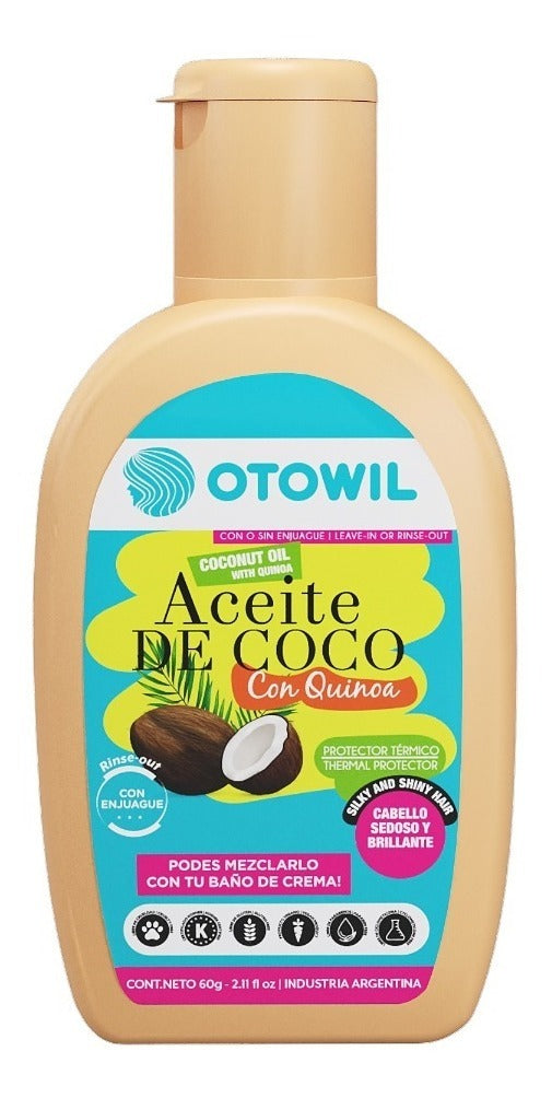 Protector Termico Aceite De Coco En Frasco X6uni X 60ml