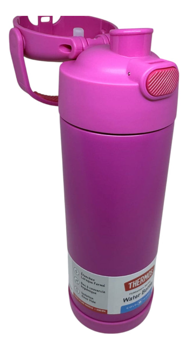 Botella Termica Thermos Funtainer 12 Horas Frio Rosa 470ml Fucsia