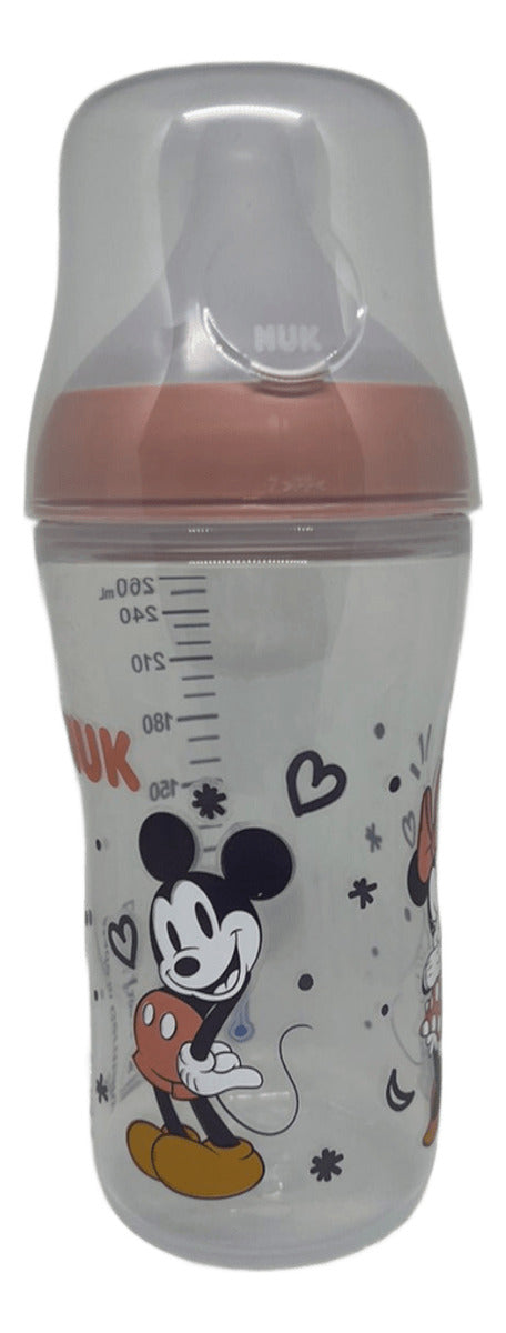 Nuk Perfectmatch Disney Anticolic Mickey Cont Temp X260ml Rojo Mickey Minnie