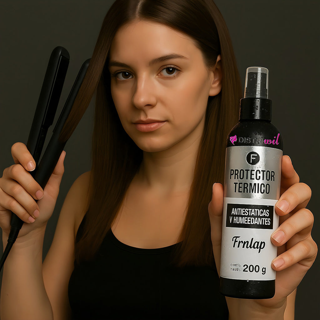 Protector Termico Antiestaticas Y Humectante Frilayp X200g Ideal Uso Pre Planchita Cepillos Termicos Y Secadores - Proteje Con Filtro Uv Hidrata Y Suaviza