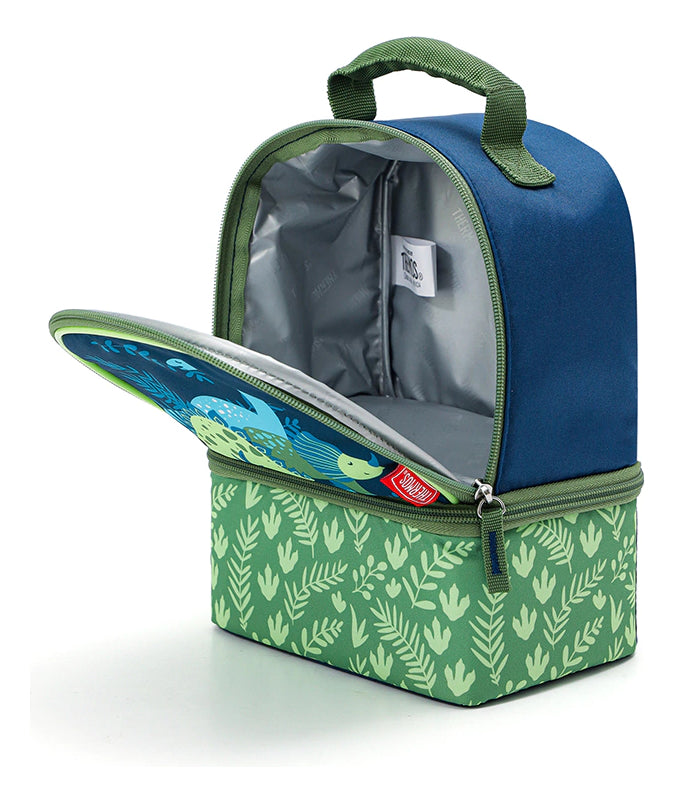Lonchera Escolar Termica Reino Dinosaurio Thermos Kids Verde Dinosaur Kingdom
