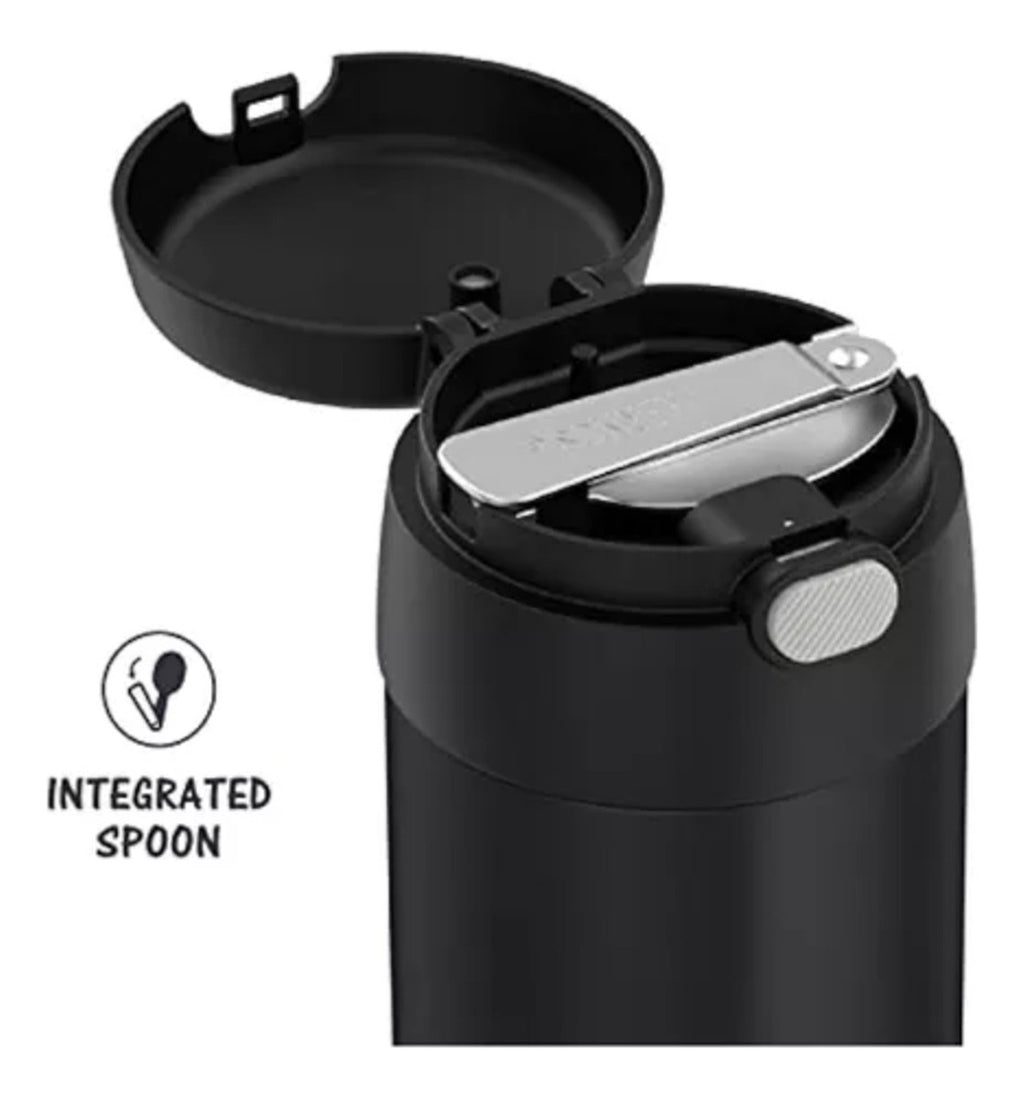 Thermos Tarro Comida Acero Inox Termico X470ml Negro Mate Food Jar