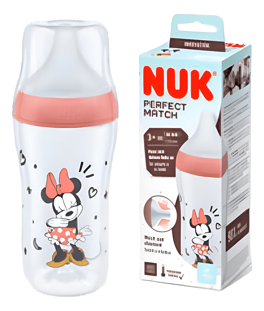 Nuk Perfectmatch Disney Anticolic Mickey Cont Temp X260ml Rojo Mickey Minnie