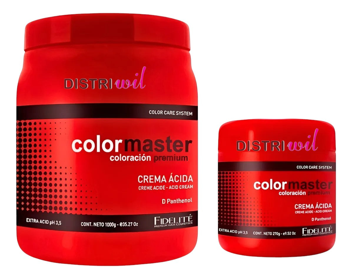 Combo Fidelite Mascaras Capilares Crema Extra Acida X270ml X3 Unidades Restaura Sella Cuticula Antifrizz Protege Fibra Capilar Brillo Hidratacion - Ideal Uso Post Decoloracion Alisado Coloracion