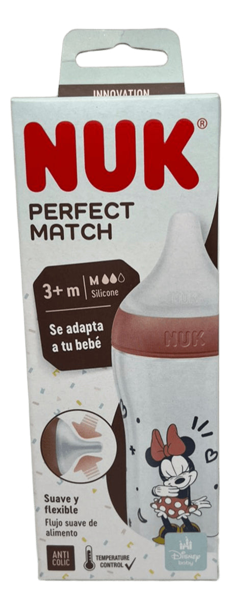 Nuk Perfectmatch Disney Anticolic Mickey Cont Temp X260ml Rojo Mickey Minnie