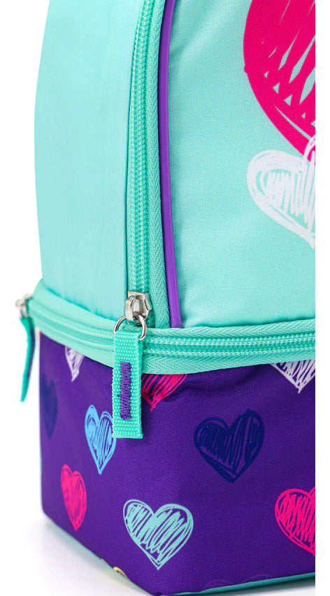 Lonchera Termica Thermos Kids Corazones Escolar Violeta