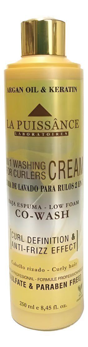 La Puissance Crema De Lavado 2 En 1 Para Rulos X250ml