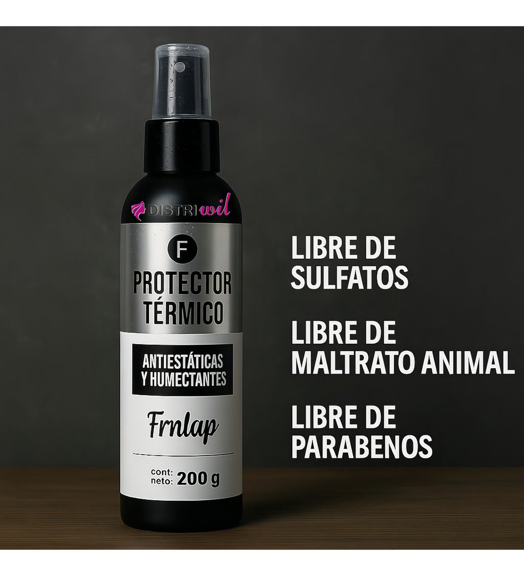 Protector Termico Antiestaticas Y Humectante Frilayp X200g Ideal Uso Pre Planchita Cepillos Termicos Y Secadores - Proteje Con Filtro Uv Hidrata Y Suaviza