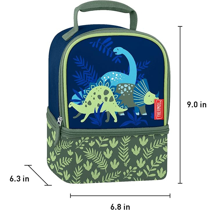 Lonchera Escolar Termica Reino Dinosaurio Thermos Kids Verde Dinosaur Kingdom