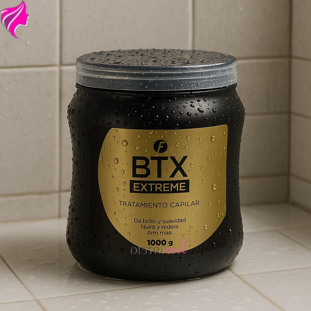 Mascara Capilar Btx Extreme Frilayp X1000ml Hidratacion Profunda - Suavidad Brillo Nutricion - Ideal Uso Profesional - Reconstruye La Fibra Capilar Y Repara Cabello Dañado