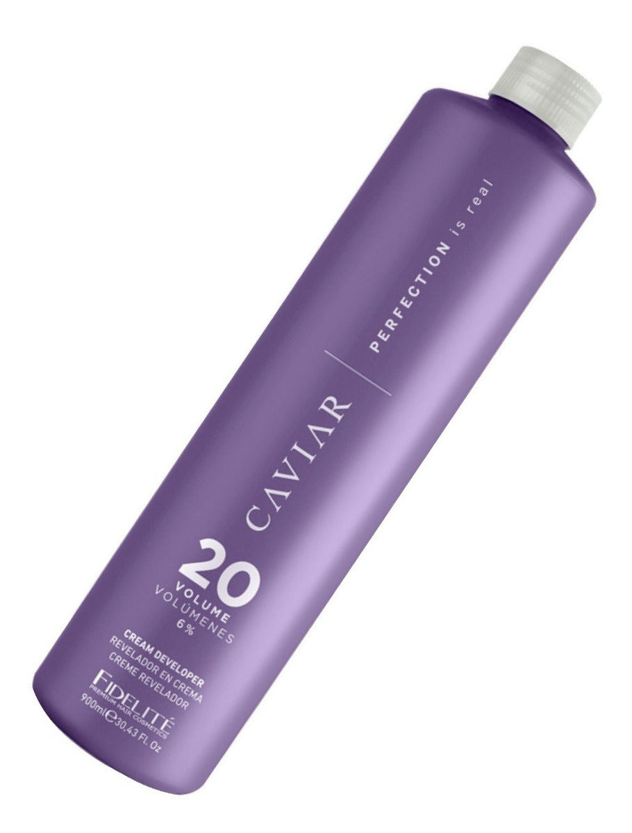 Revelador Oxidante X 900 Ml Caviar - Fidelite 20 Vol. Tono Violeta