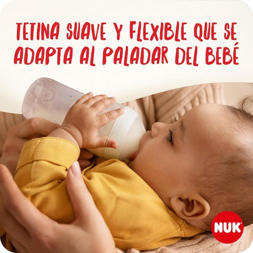Mamadera Nuk Perfect Match 260ml Con Control De Temperatura Beige