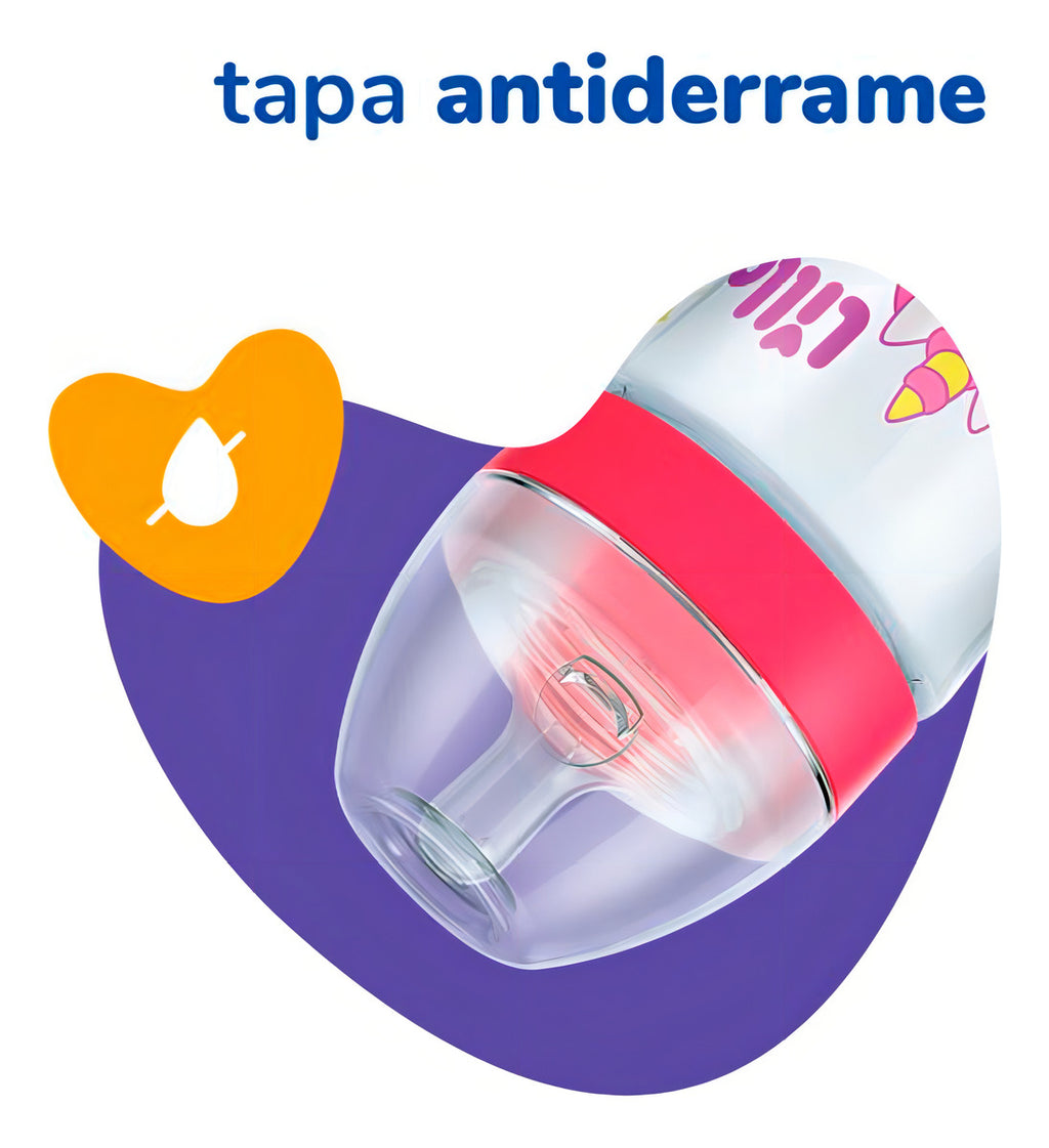 Biberón Dino Super Evolution de 300 ml, color azul