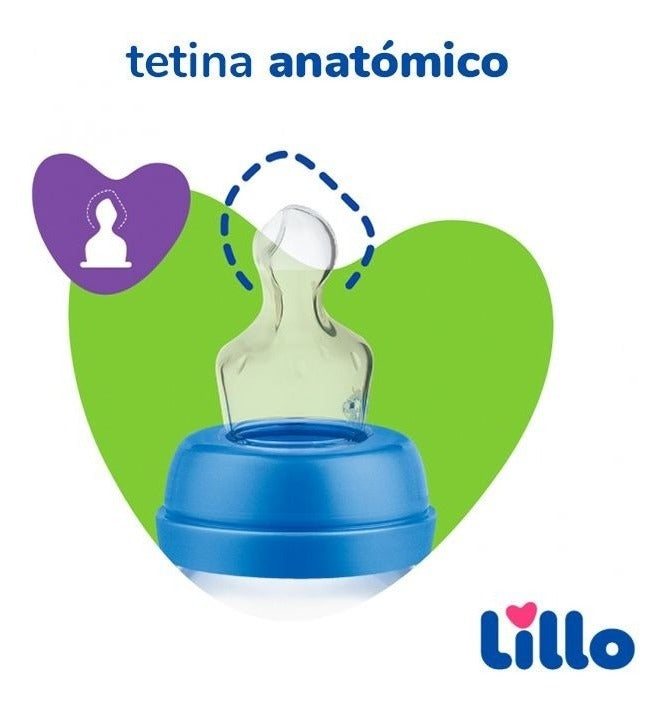 Mamadera Tetina Anatomica Lillo Magia 240ml +6 Meses