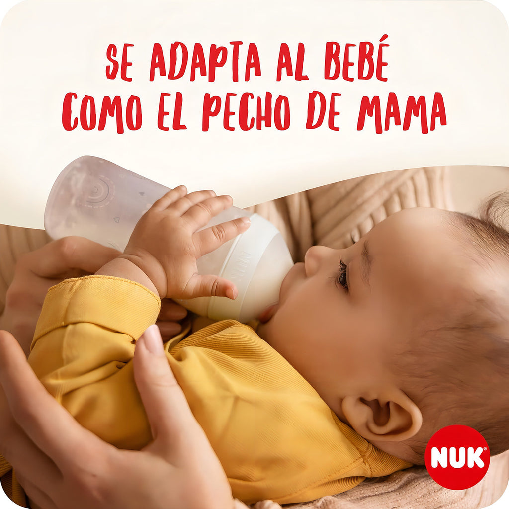Mamadera Nuk Perfect Match 150ml Con Control De Temperatura Beige Perfect Match