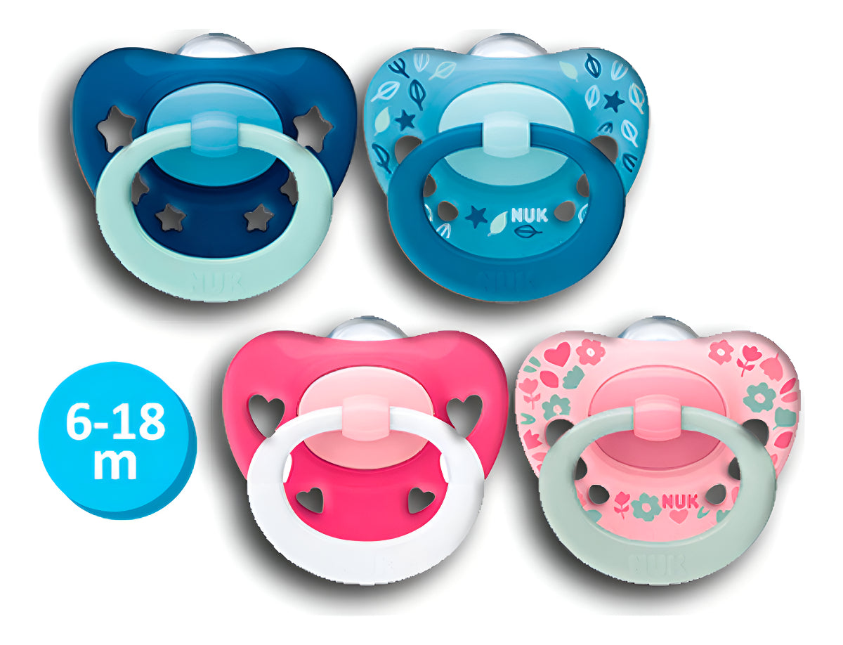 Chupetes Nuk Star Day & Night Bebe Luminoso Pack X 2 Un Color 0/6 Gato