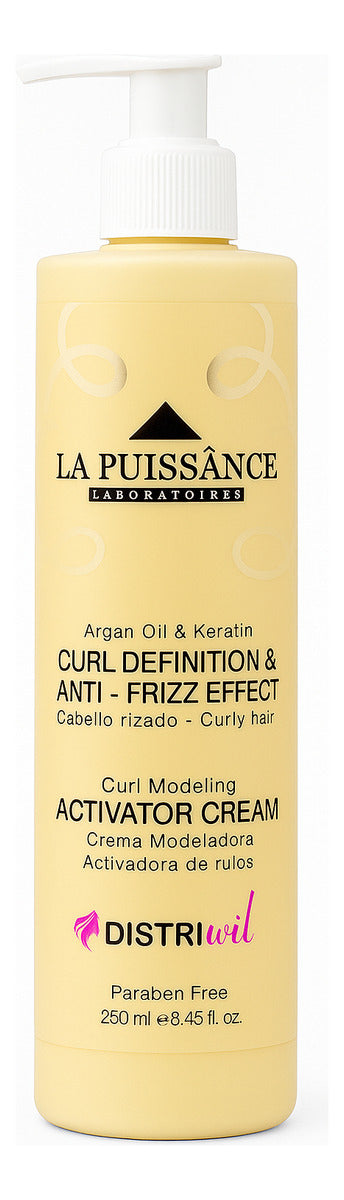Crema Peinar Rulos Modeladora Curly La Puissance X250ml Ideal Uso Profesional Estetica Peluqueria Salon Belleza - Rulos Hidratados Brillosos Nutridos