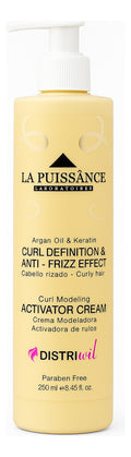 Crema Peinar Rulos Modeladora Curly La Puissance X250ml Ideal Uso Profesional Estetica Peluqueria Salon Belleza - Rulos Hidratados Brillosos Nutridos