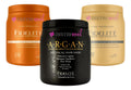 Kit Fidelite X3 Mascaras Capilares Argan Mythical + Keratina Reestructurante + Coco Con Vainilla X1000ml - Nutricion Brillo Suavidad Restauracion Hidratacion - Renueva Fibra Capilar