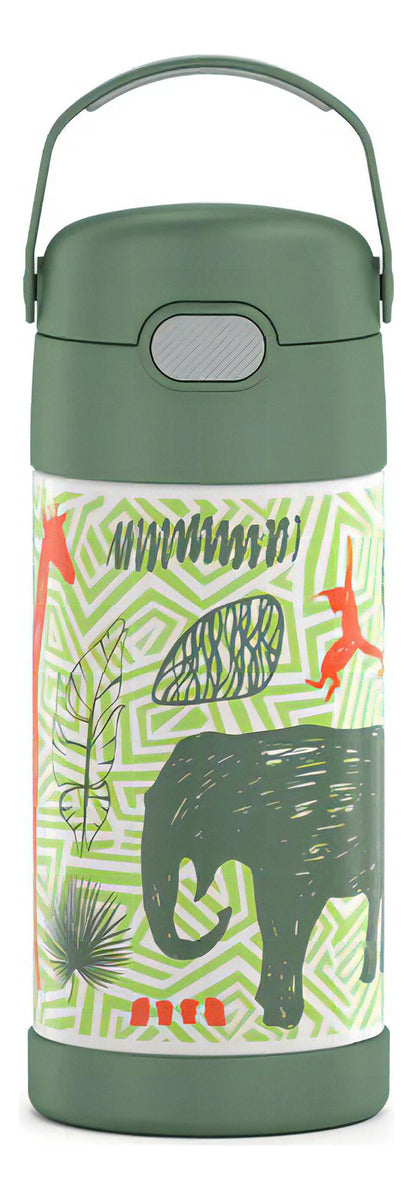 Botella térmica negra Thermos Funtainer F404 de 470 ml