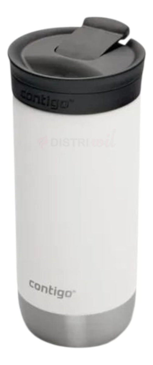 Vaso Termico Contigo Salt Blanco X473ml 20hs Conservacion Fria 6 Horas Caliente - Acero Inoxidable Libre Bpa - Mantiene Café Té Agua Uso Ideal Oficina Camping Viaje - Anti Derrame Tapa A Rosca