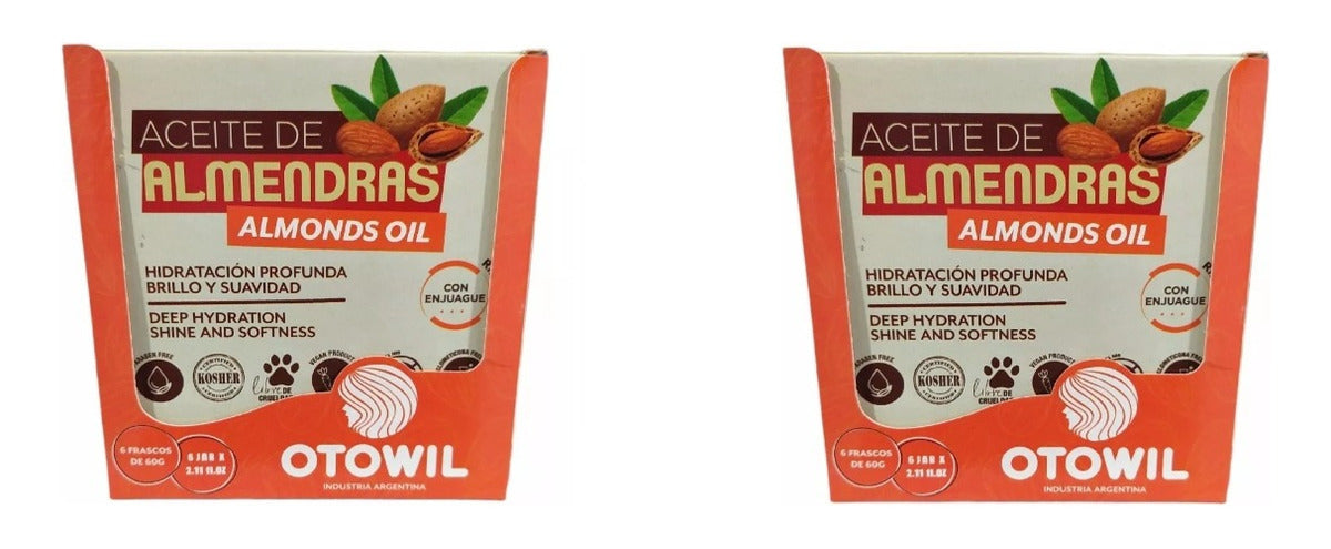Aceite De Almendras Capilar Hidratacion Profunda 60m X12u
