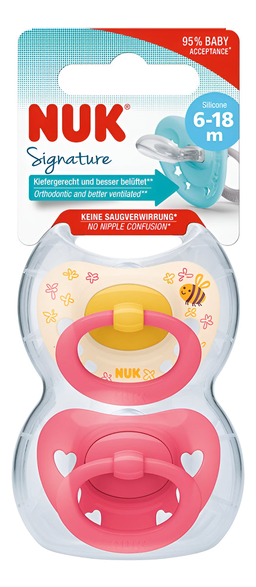 Chupetes Nuk Star Day & Night Bebe Luminoso Pack X 2 Un Color 0/6 Gato