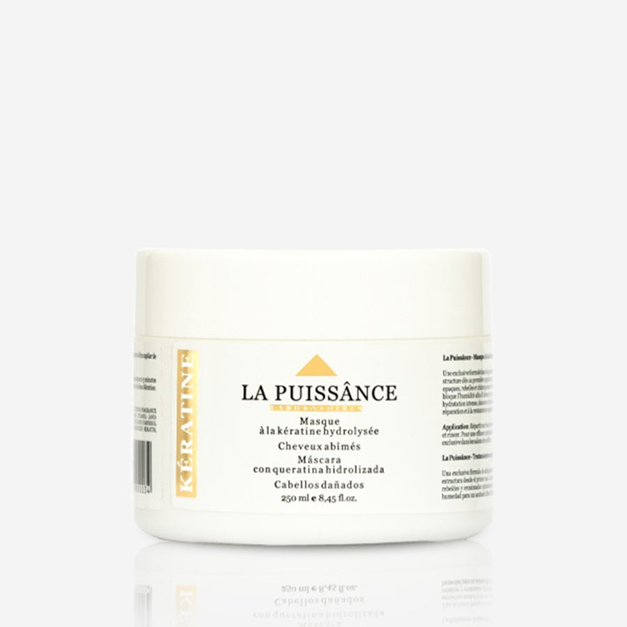 Tratamiento Capilar Keratina Hidrolizada X250g La Puissance Cabellos Dañados - Nutricion Brillo Suavidad Hidratacion - Uso Profesional Ideal Estetica Salon