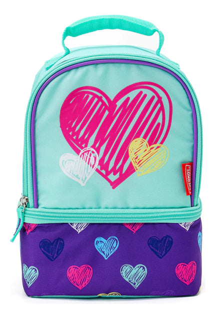 Lonchera Termica Thermos Kids Corazones Escolar Violeta