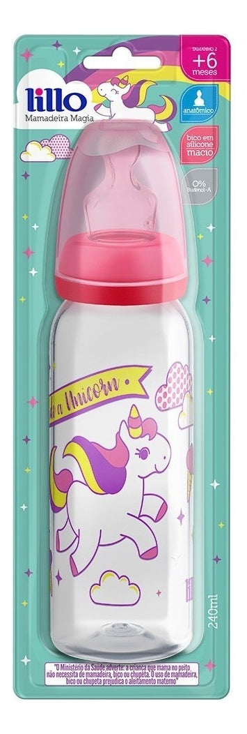 Mamadera Tetina Anatomica Lillo Magia 240ml +6 Meses