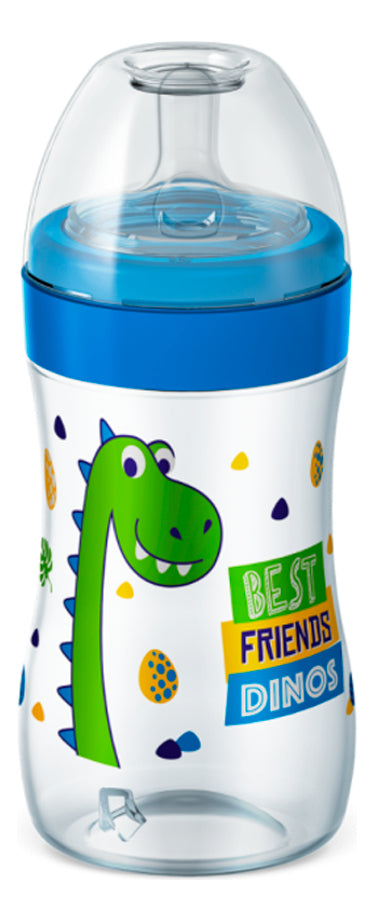 Biberón Dino Super Evolution de 300 ml, color azul