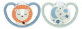 2 Chupetes Nuk Space Night Luminoso 0 A 6 Meses Talle 1 Color Azul Período De Edad 0-6 Meses