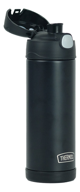 Botella térmica negra Thermos Funtainer F404 de 470 ml