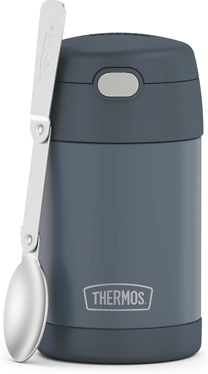 Termo Tarro Comida Acero Inox Thermos Kids 470 Ml Gris Mate