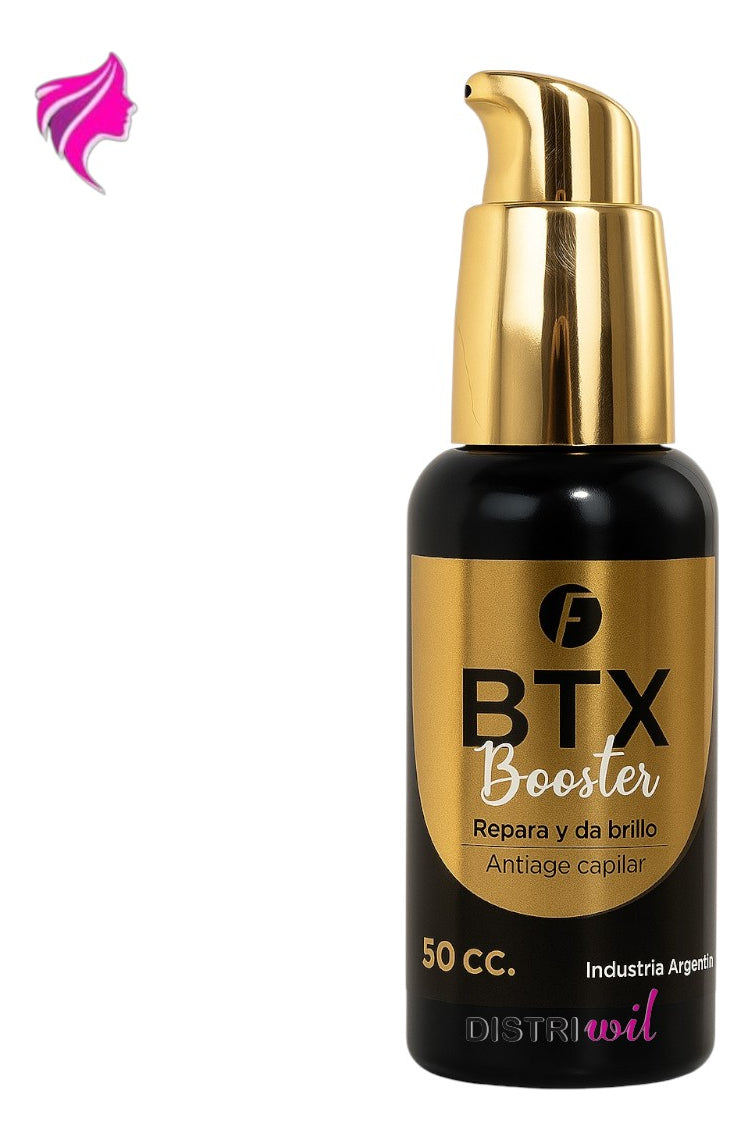 Booster Btx Frilayp X50cc Reparacion Y Brillo Antiage Capilar - Hidrata Suaviza Con Nutrientes Esenciales Uso Profesional - Reestructurante Serum Humectante