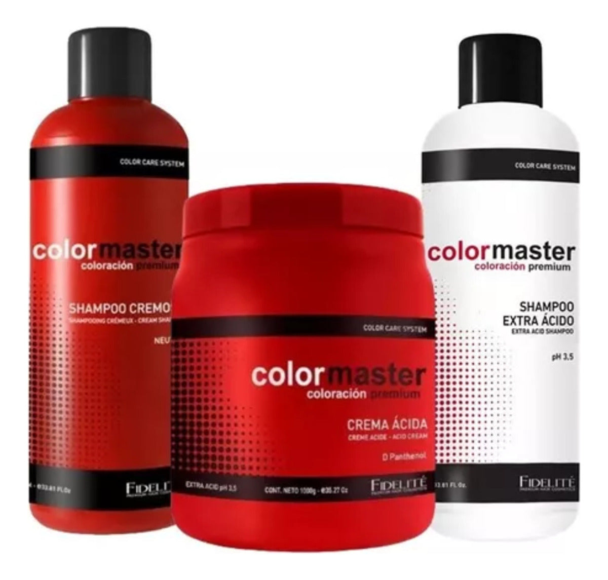 Kit Shampoo Cremoso Neutro + Crema Acida + Shampoo Ext Acido