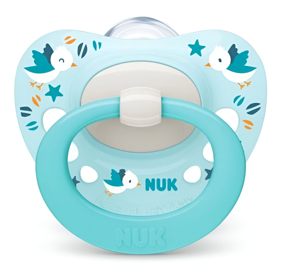 Chupete Nuk Signature 18 A 36 Meses - De 2 Unidades Color Azul Período De Edad +18 Meses