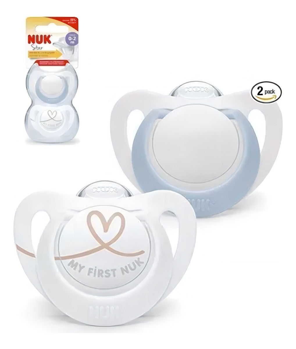 Chupetes Nuk Star Day & Night Bebe Luminoso Pack X 2 Un Color 0/6 Gato
