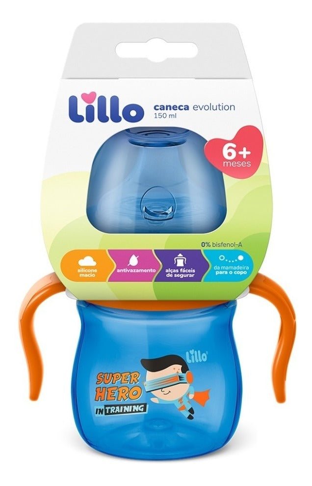 Vaso De Aprendizaje Con Asas Lillo Evolution 150ml +6 Meses Color Rosa