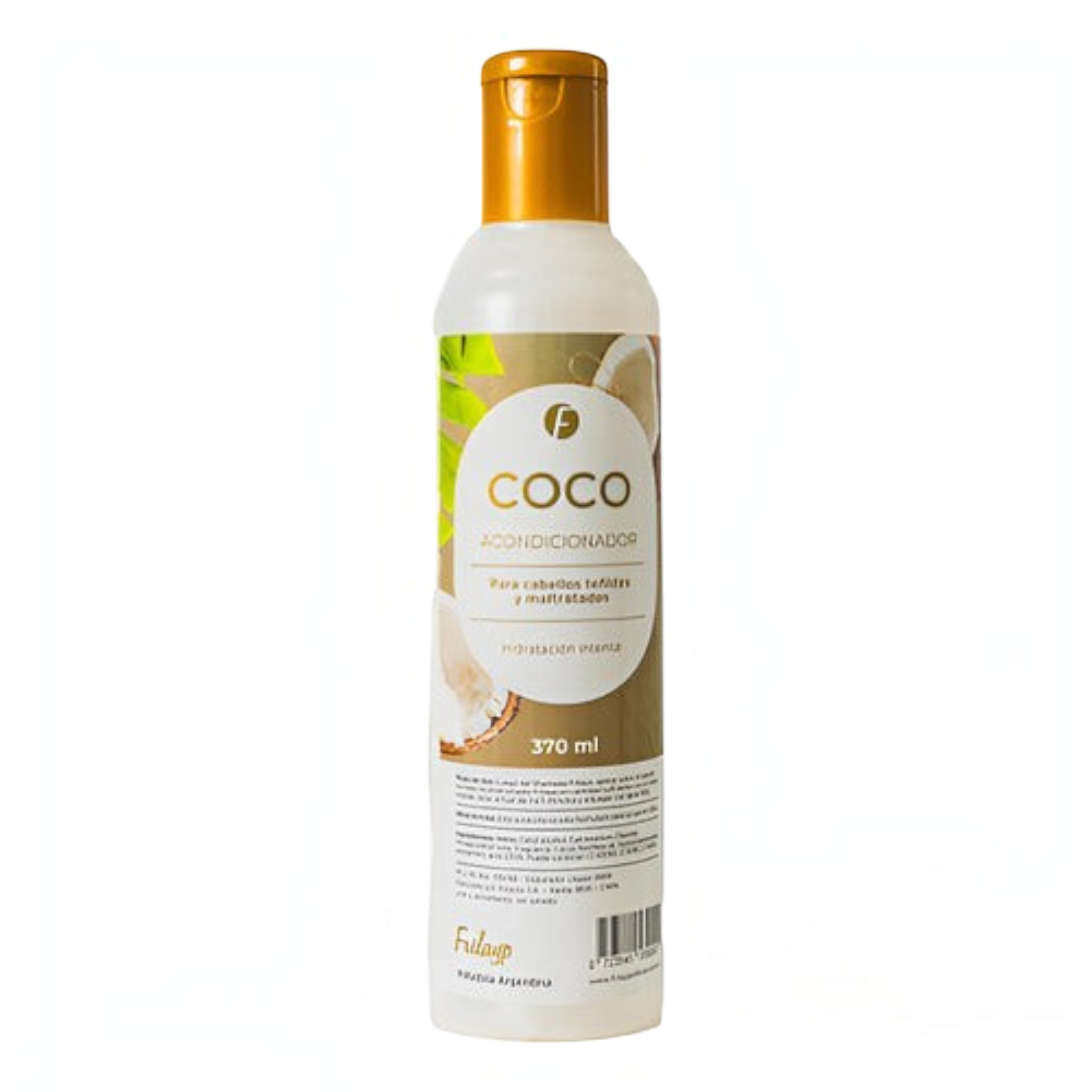 Acondicionador de coco Frilayp de Distriwil en botella de 370ml para hidratación y reparación de cabello