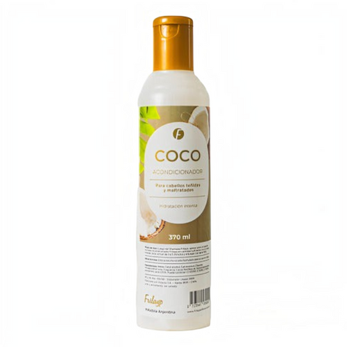 Acondicionador de coco Frilayp de Distriwil en botella de 370ml para hidratación y reparación de cabello