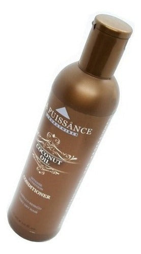 Acondicionador La Puissance Coconut Oil en envase marrón para nutrición capilar profunda de Distriwil