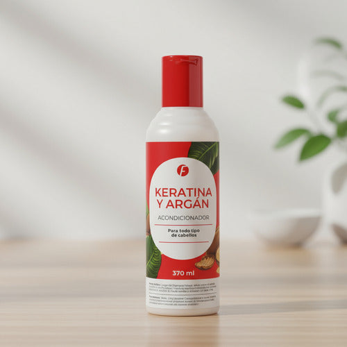Acondicionador Distriwil Frilayp con keratina y argán en envase de 370ml para todo tipo de cabello