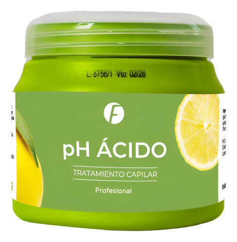 Tarro de baño capilar profesional Distriwil Frilayp con pH extra ácido en envase verde de 240g