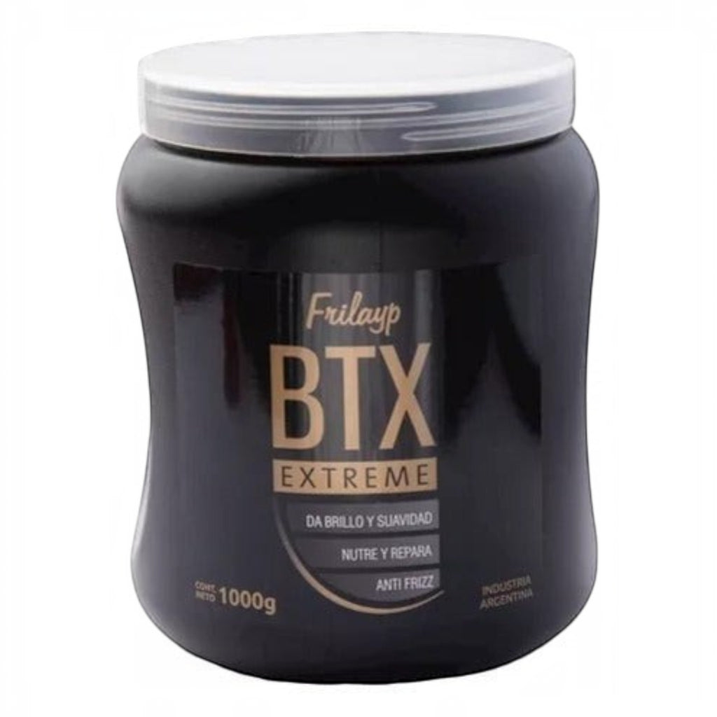 Pote de 1000g de tratamiento capilar Botox Extreme Frilayp de Distriwil para nutrición, brillo y control de frizz.