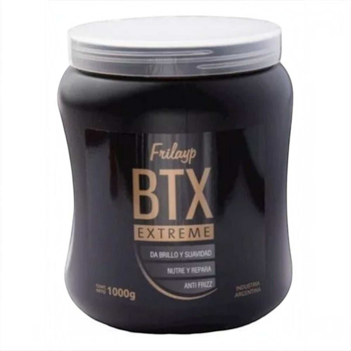 Pote de 1000g de tratamiento capilar Botox Extreme de Frilayp vendido por Distriwil para nutrición y brillo