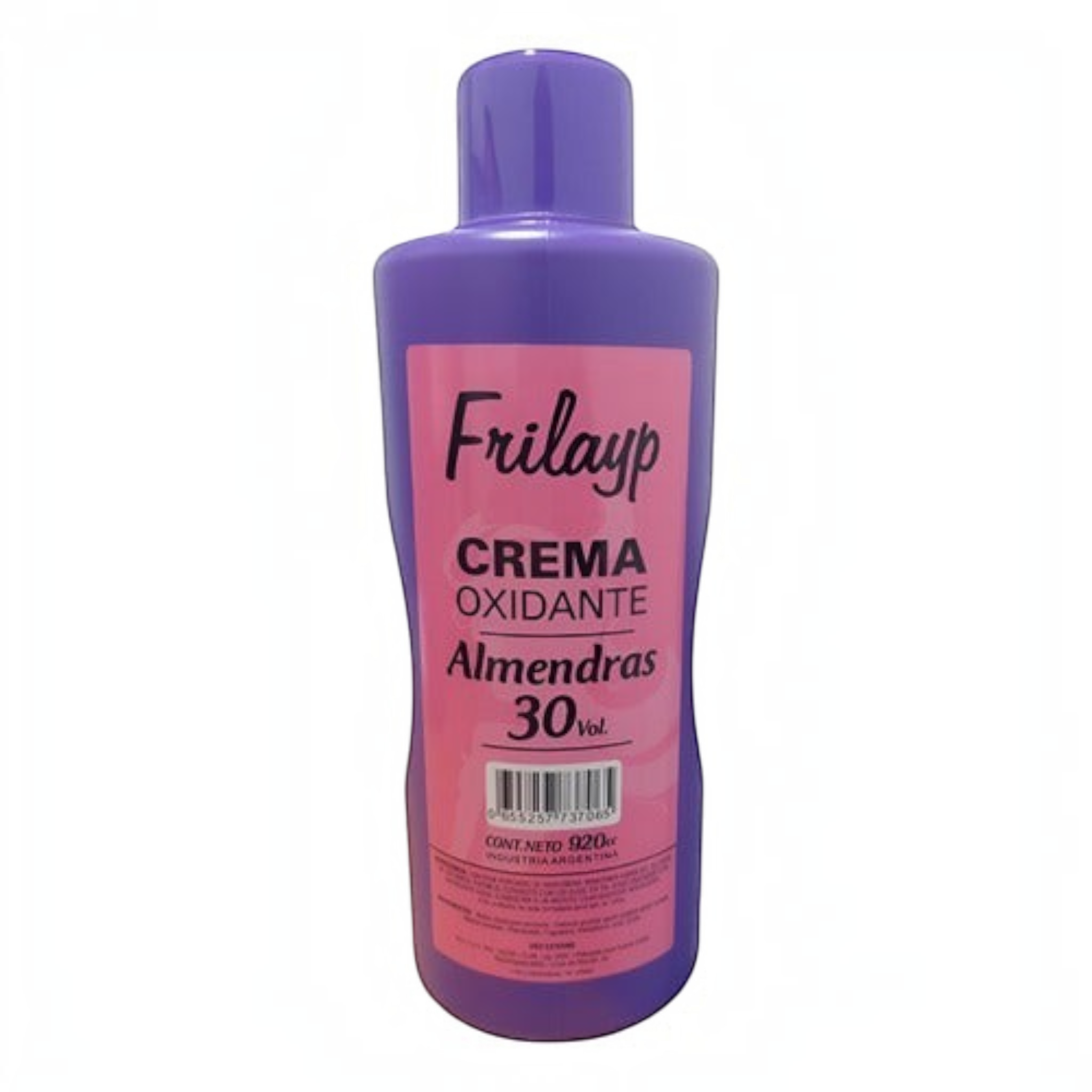 Botella de crema oxidante Distriwil Frilayp de 30 volúmenes y 920ml con fórmula vegana para coloración capilar