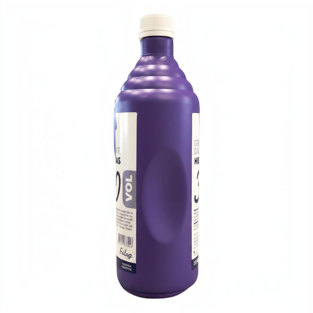 Botella de crema oxidante Distriwil Frilayp de 30 volúmenes y 920 ml con fórmula de hierbas para coloración capilar.