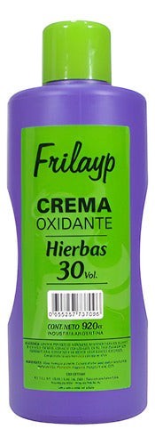 Crema oxidante Frilayp de 30 volúmenes con extracto de hierbas en botella de 920ml de Distriwil
