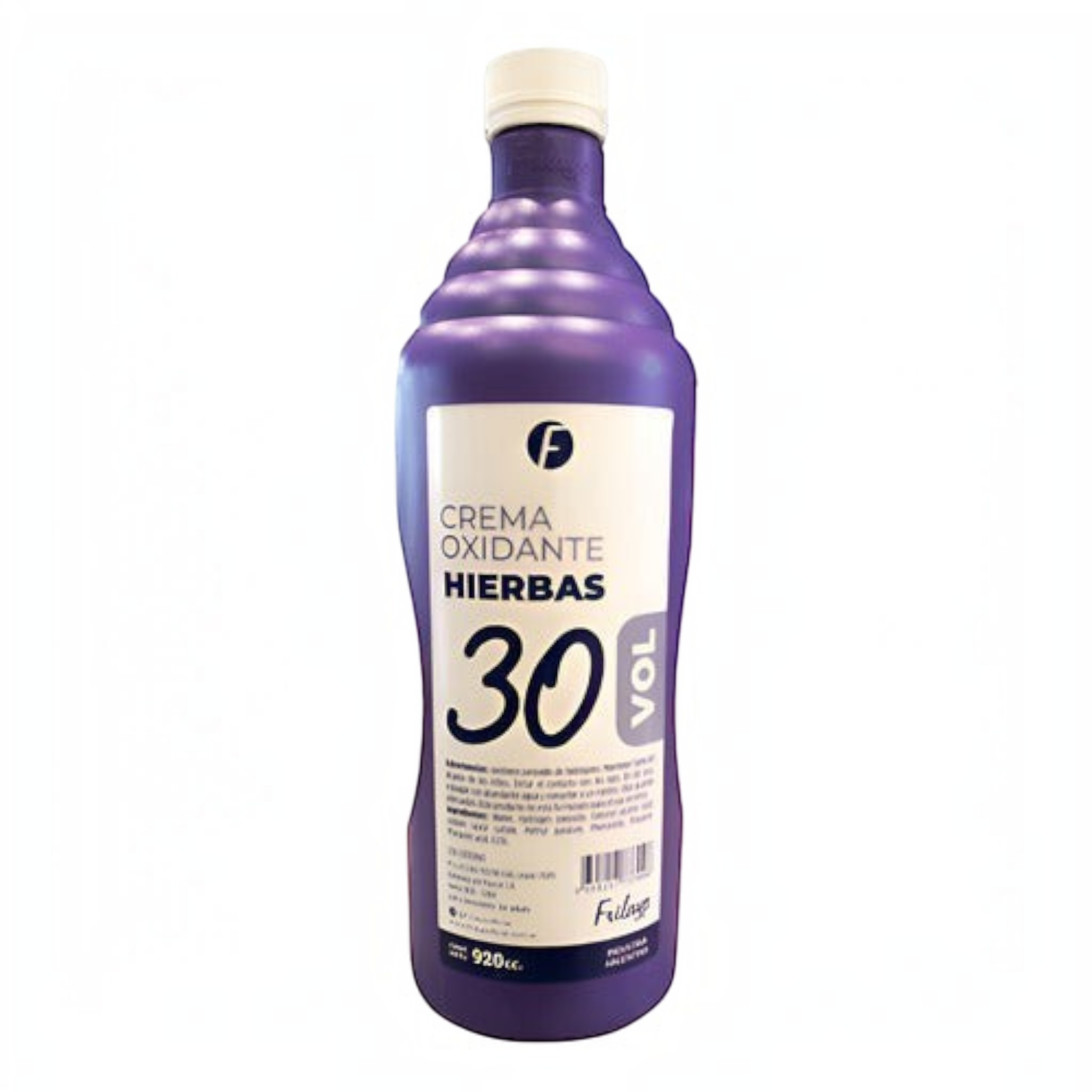 Botella de crema oxidante Distriwil Frilayp de 30 volúmenes con extractos de hierbas en envase de 920ml